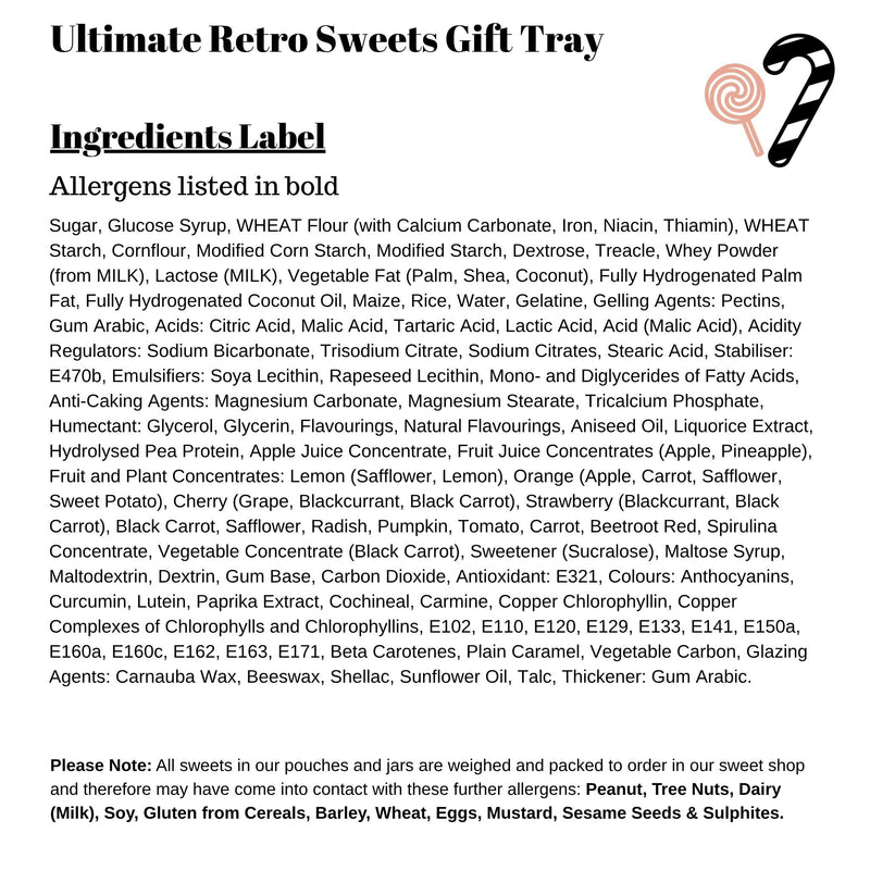 Ultimate Retro Sweets Gift Tray