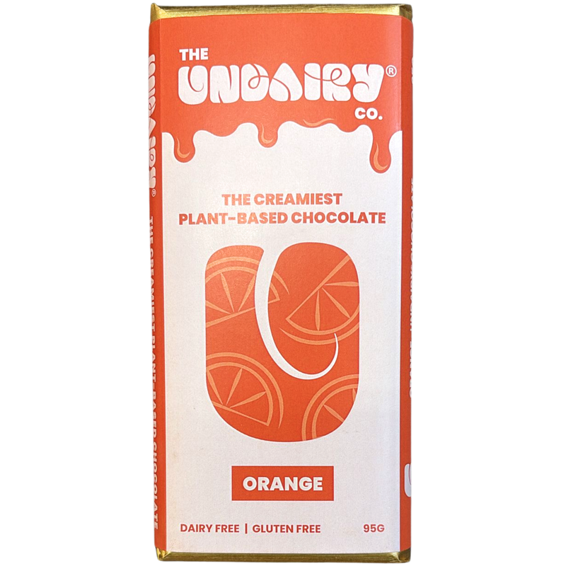The Undairy Co | Orange Milk Chocolate Bar 95g | Vegan
