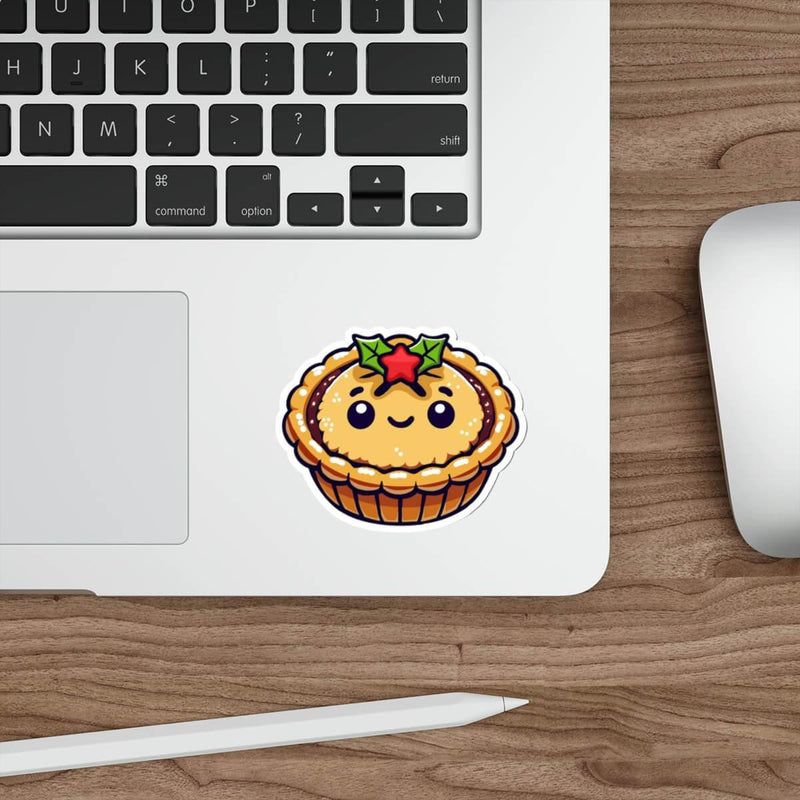 Adorable Mince Pie Sticker – Waterproof Vinyl