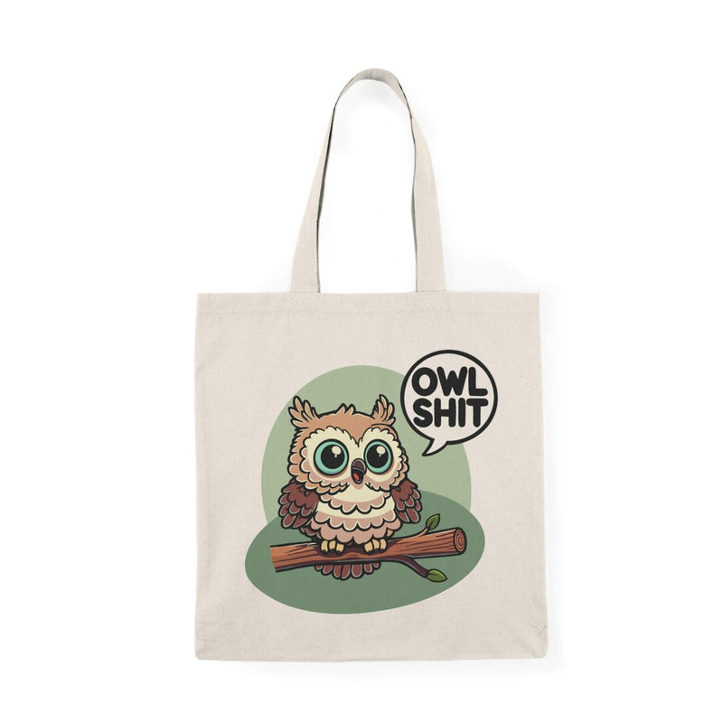 Owl Shit Tote – Funny Eco-Friendly Cotton Shopper