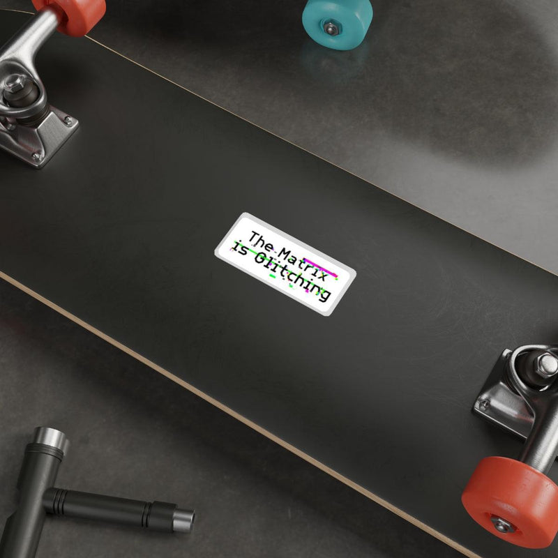 The Matrix Is Glitching Sticker – Digital Glitch Vinyl Decal