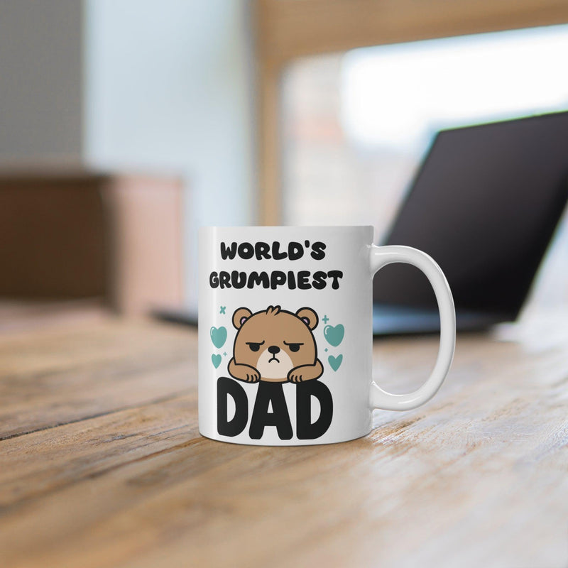 World’s Grumpiest Dad Mug | Funny Bear 11 oz Gift