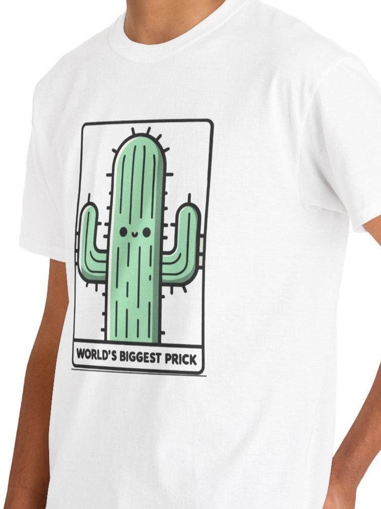 World’s Biggest Prick T-Shirt | Funny Cactus Cartoon Tee
