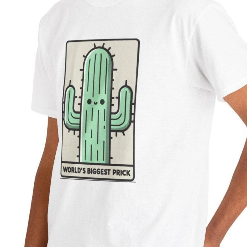 World’s Biggest Prick T-Shirt | Funny Cactus Cartoon Tee
