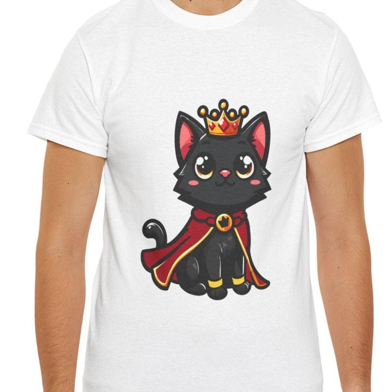 Regal Kitten T-Shirt – Cute Royal Black Cat Tee