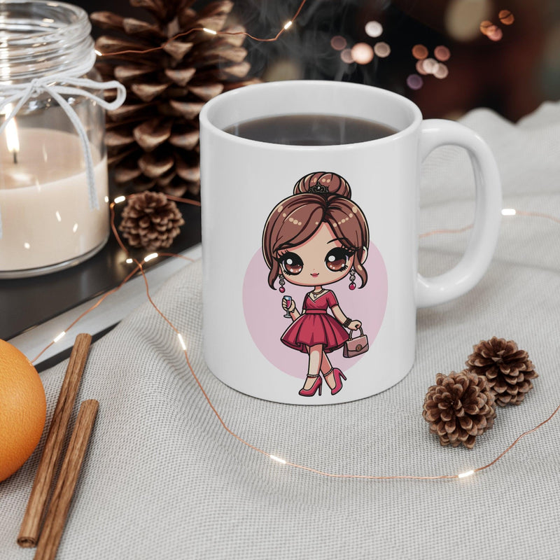 Princess in Pink Dress Mug | Fairy-Tale 11 oz Gift