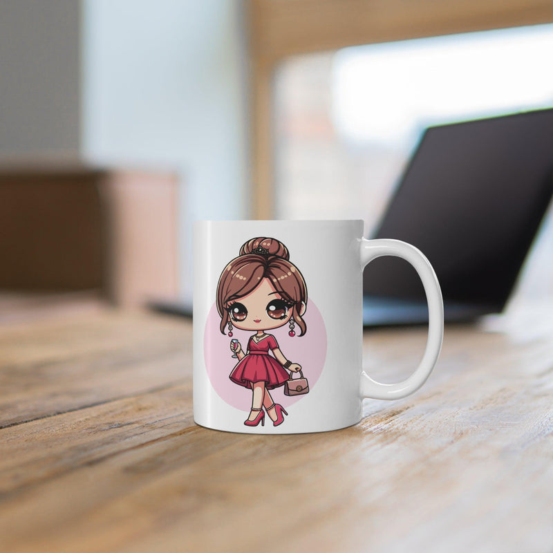 Princess in Pink Dress Mug | Fairy-Tale 11 oz Gift