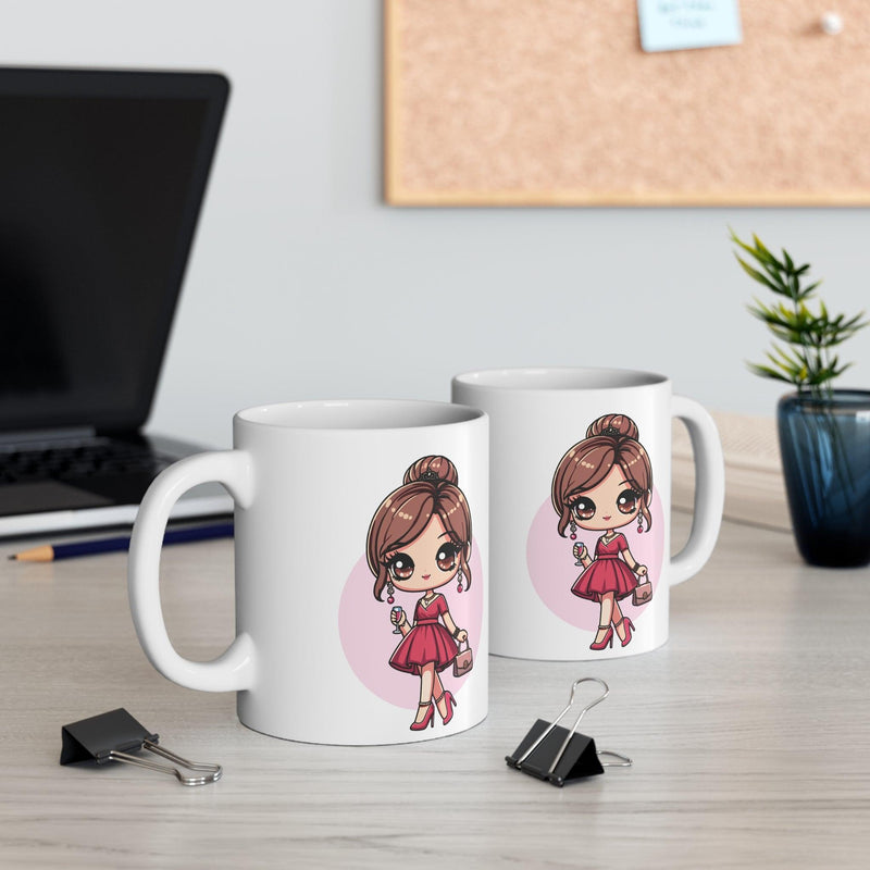 Princess in Pink Dress Mug | Fairy-Tale 11 oz Gift