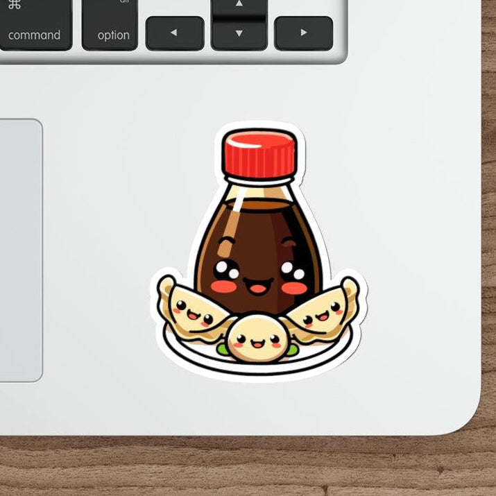 Soy Sauce & Gyozas Sticker – Cute Asian Food Vinyl Decal
