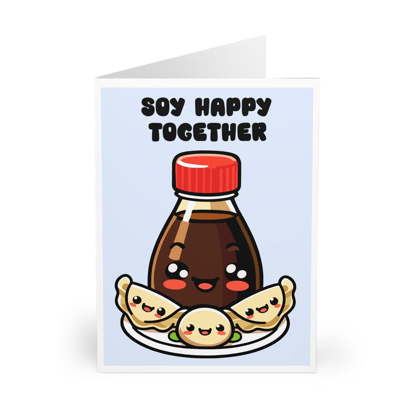 Soy Happy Together Card – Cute Foodie Pun for Couples