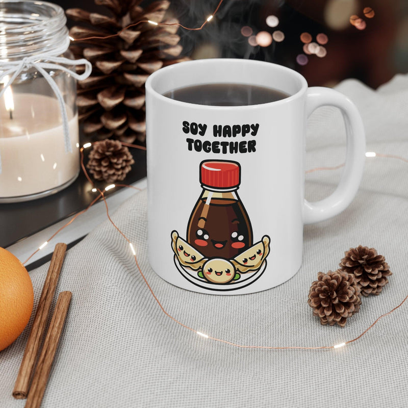 Soy Happy Together Mug | Cute Soy & Gyoza 11 oz