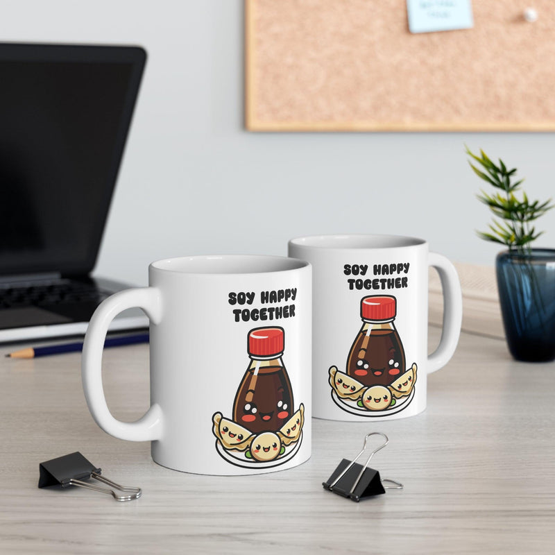 Soy Happy Together Mug | Cute Soy & Gyoza 11 oz