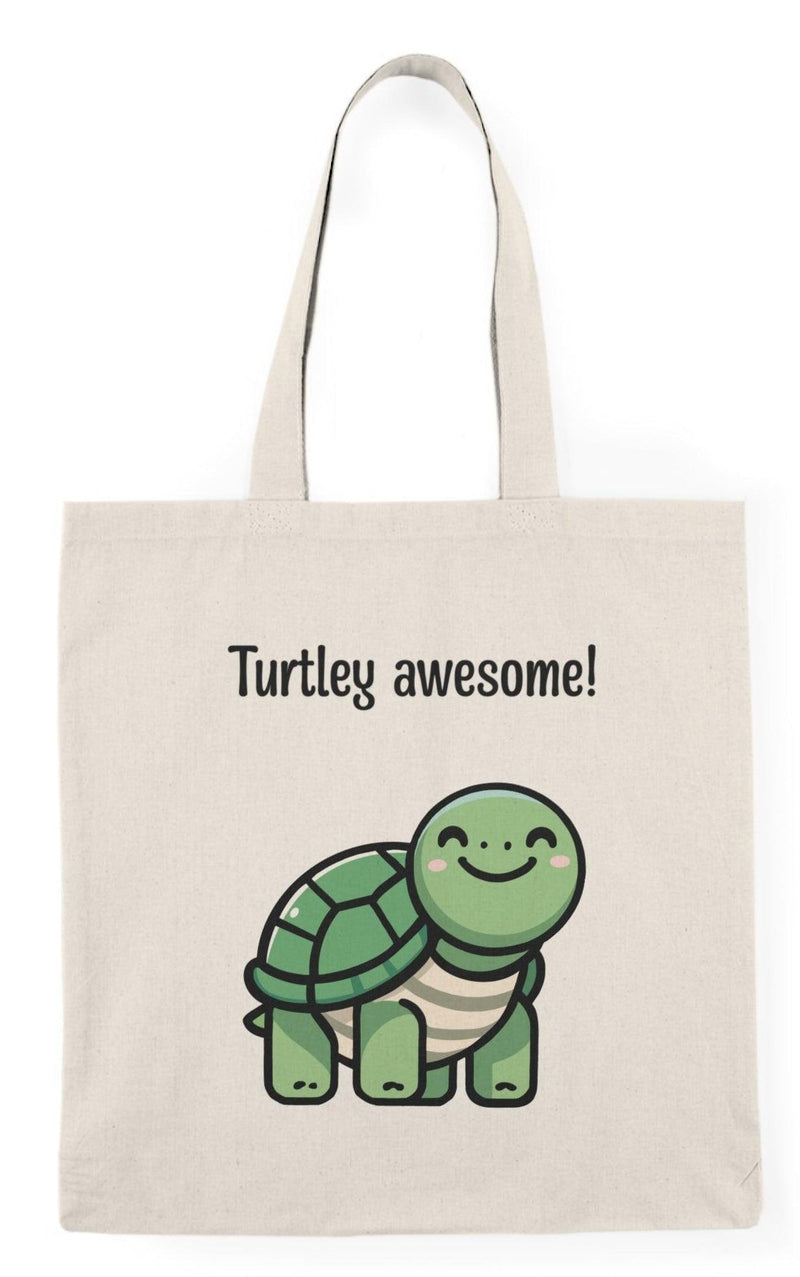 Turtley Awesome Tote Bag – Cute Cartoon Turtle Eco Bag
