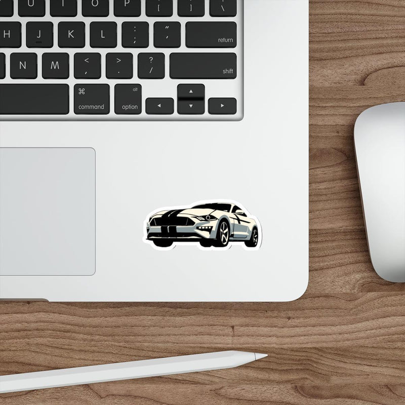 Minimalist Mustang Sticker – Waterproof Vinyl Car Decal
