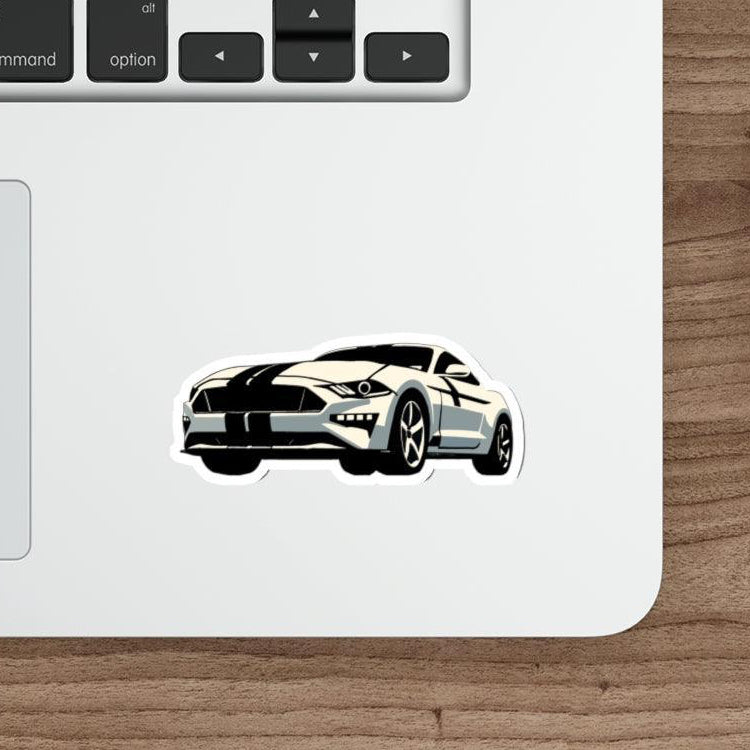 Minimalist Mustang Sticker – Waterproof Vinyl Car Decal