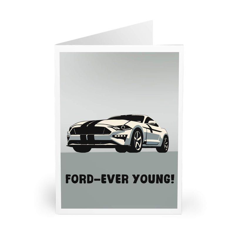 Ford-ever Young Mustang Card – Classic Car Greeting