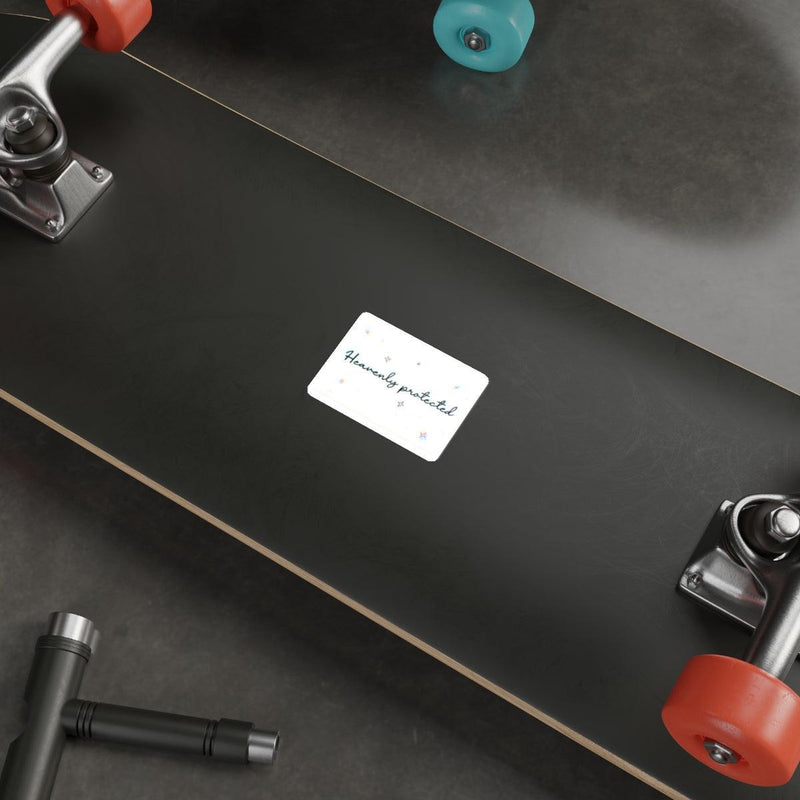 Heavenly Protected Sticker – Faith-Based Aesthetic