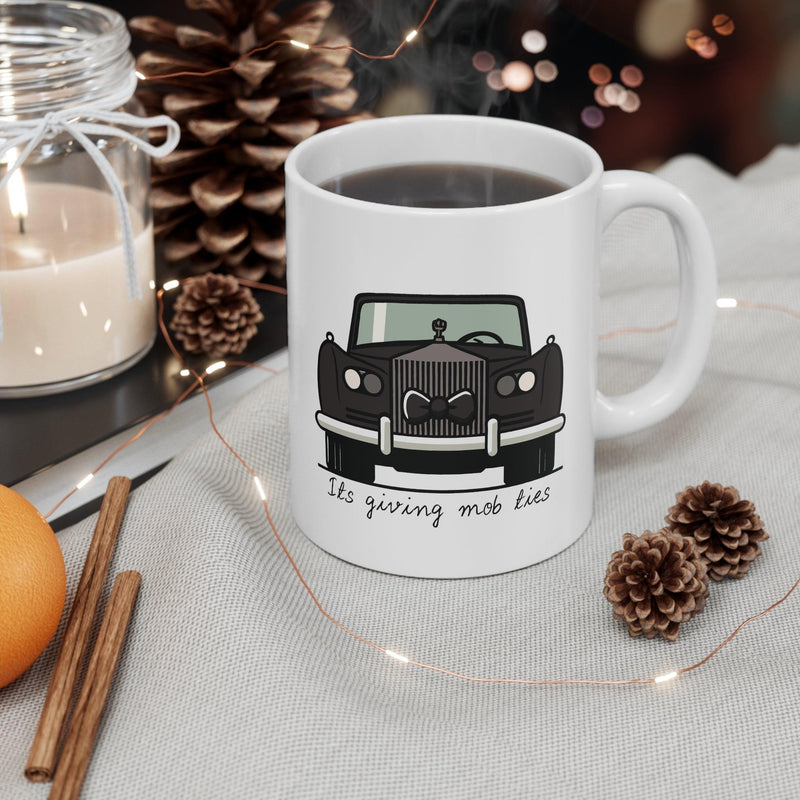 It’s Giving Mob Ties Rolls Royce Mug | 11 oz Luxe Pun