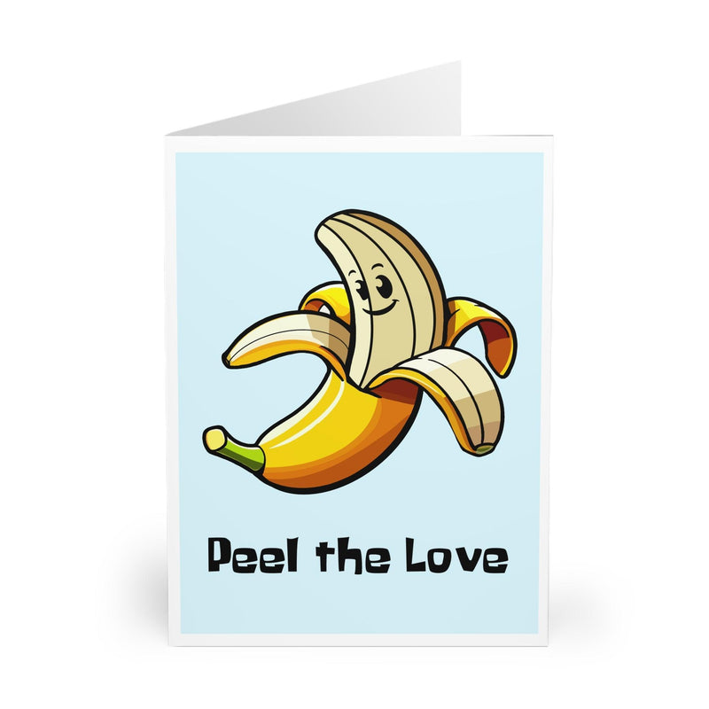 Peel the Love – Cute Banana Pun Greeting Card for Anyone