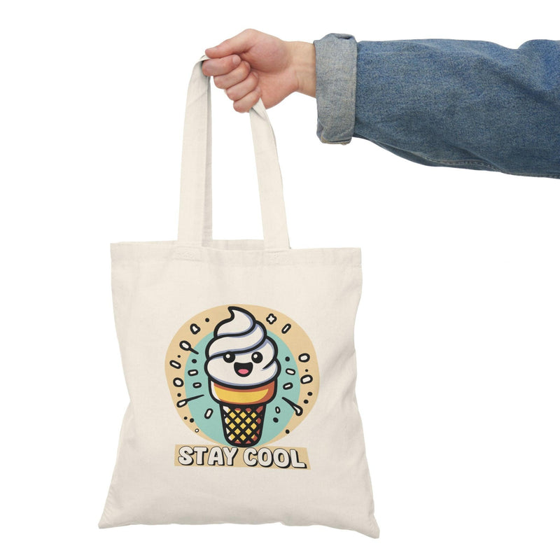 Stay Cool Tote Bag | Cartoon Ice Cream Eco Bag