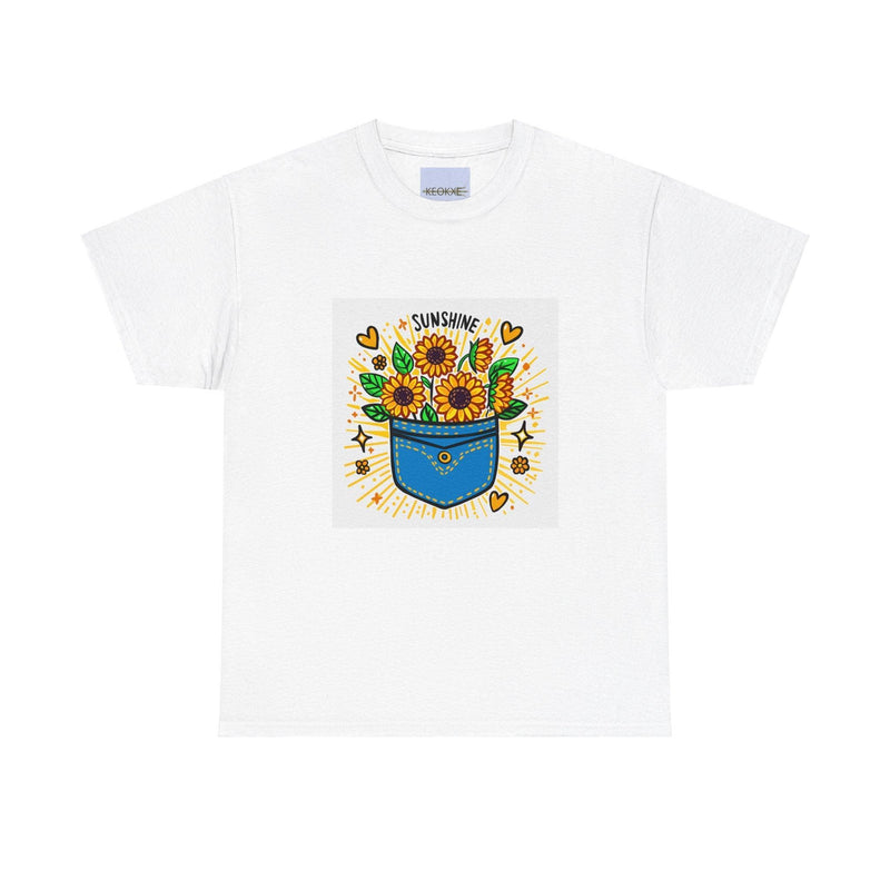 Sunshine – Bold Pocket Sunflower T-Shirt