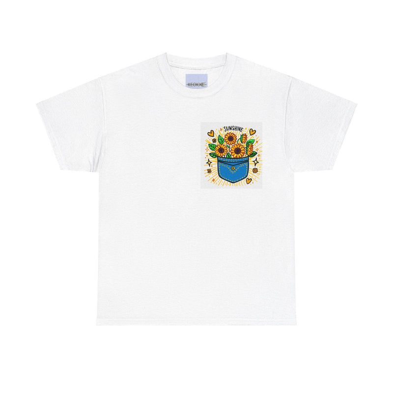 Sunshine – Bold Pocket Sunflower T-Shirt