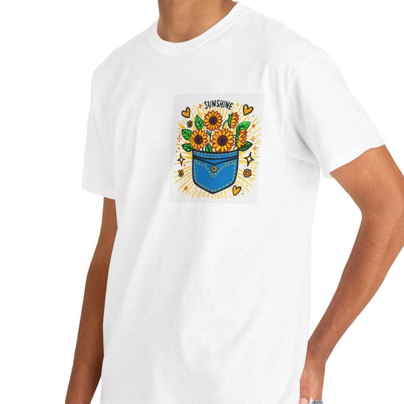 Sunshine – Bold Pocket Sunflower T-Shirt