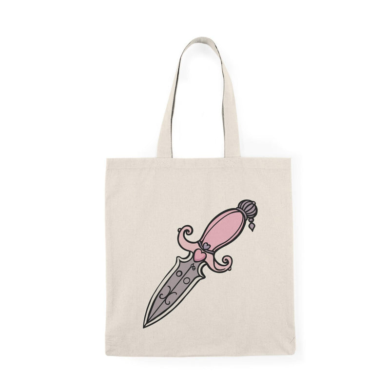 Pink Dagger Tote – Edgy Eco Bag