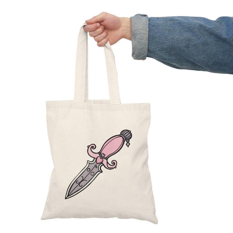 Pink Dagger Tote – Edgy Eco Bag