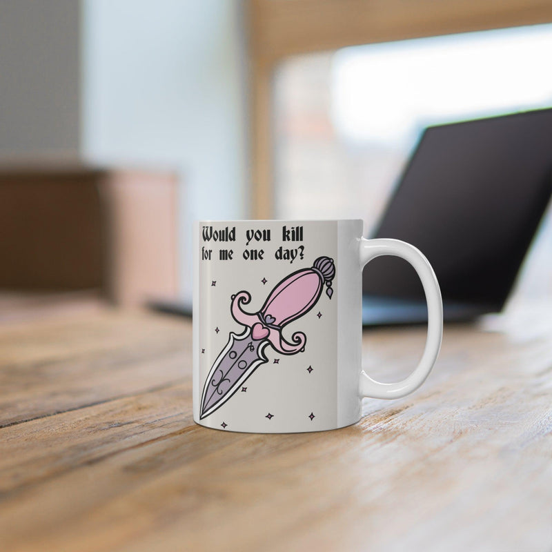 Pink Dagger Mug| “Would You Kill for Me One Day?