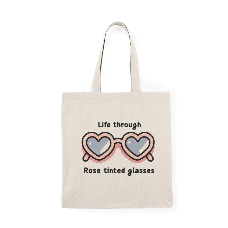 Rose Tinted Glasses Tote – Cute Optimistic Pink Aesthetic