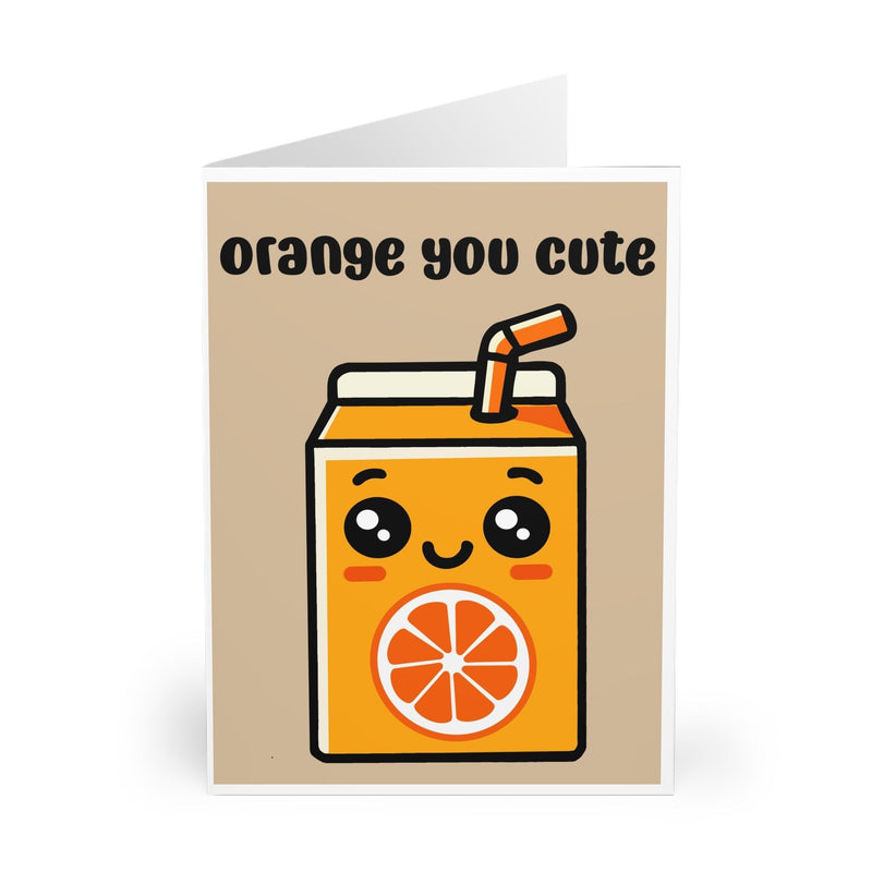 Orange You Cute – Playful & Sweet Greeting Card