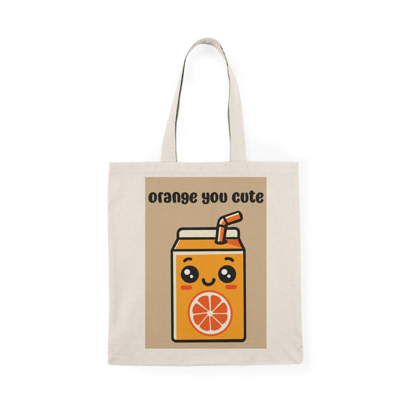 Orange You Cute Tote – Fun Recycled Cotton Shopper Bag