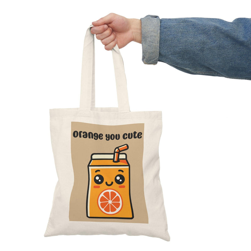 Orange You Cute Tote – Fun Recycled Cotton Shopper Bag