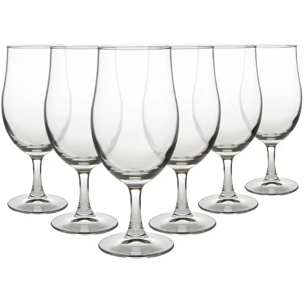 Draft Stemmed Beer Glasses - 375ml - Set of 6