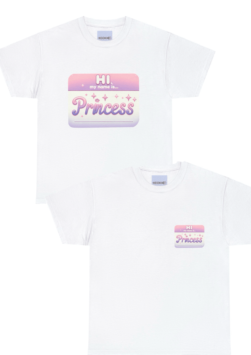 Hi, My Name Is Princess T-Shirt | Bold Pink Royal Tee