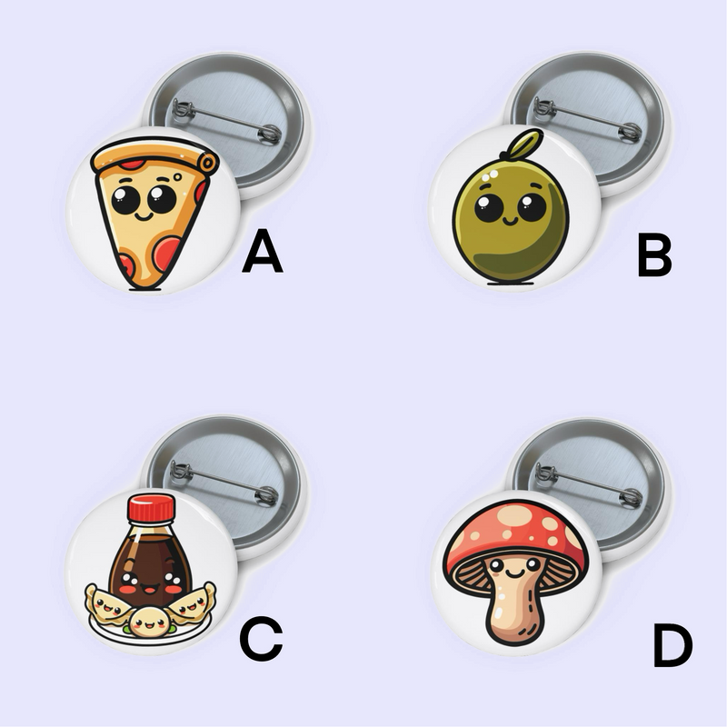 Food Lover’s Pin Badge Set