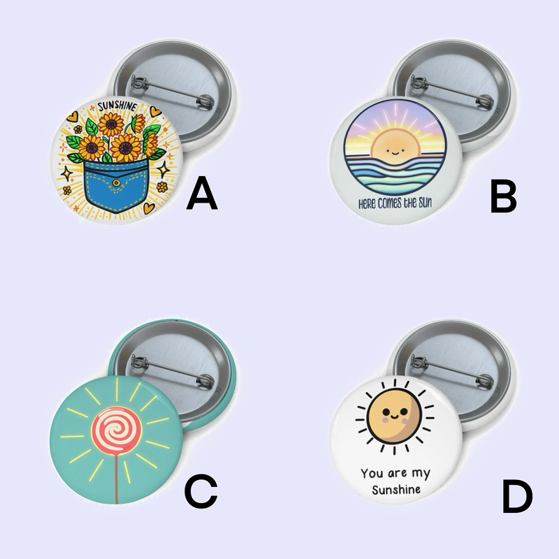 Sunshine Pin Badge Set