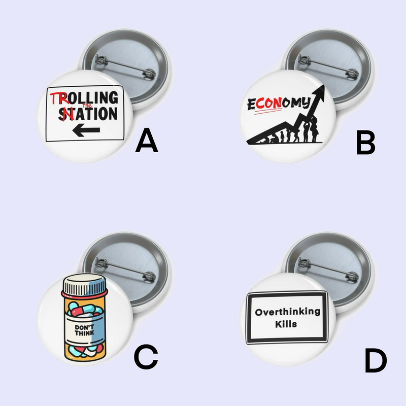Satirical Statement Pin Badge Bundle