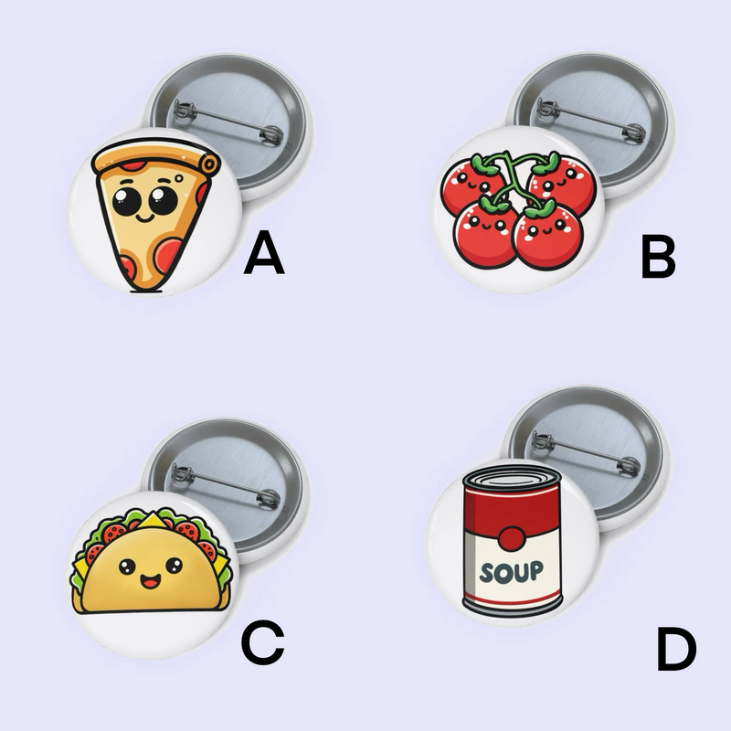 Tasty Food Pin Badge Bundle