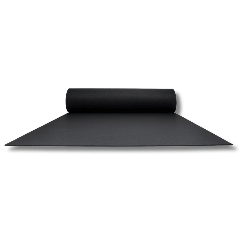 Jet Black Rubber Mat Roll - 10m² Gym Flooring Solution