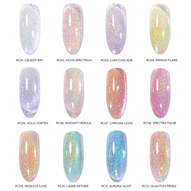Rainbow Cateye - Full Collection 12 Colours (RC)