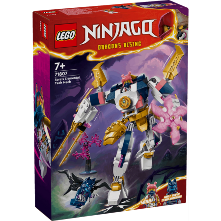 Lego Ninjago 71807 Sora's Elemental Tech Mech Playset for Ages 7 & Up