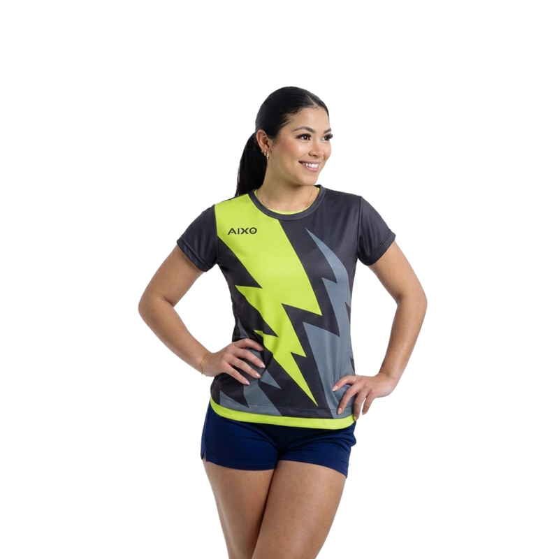 Aixo Bolt 3 Womens T Shirt - Black