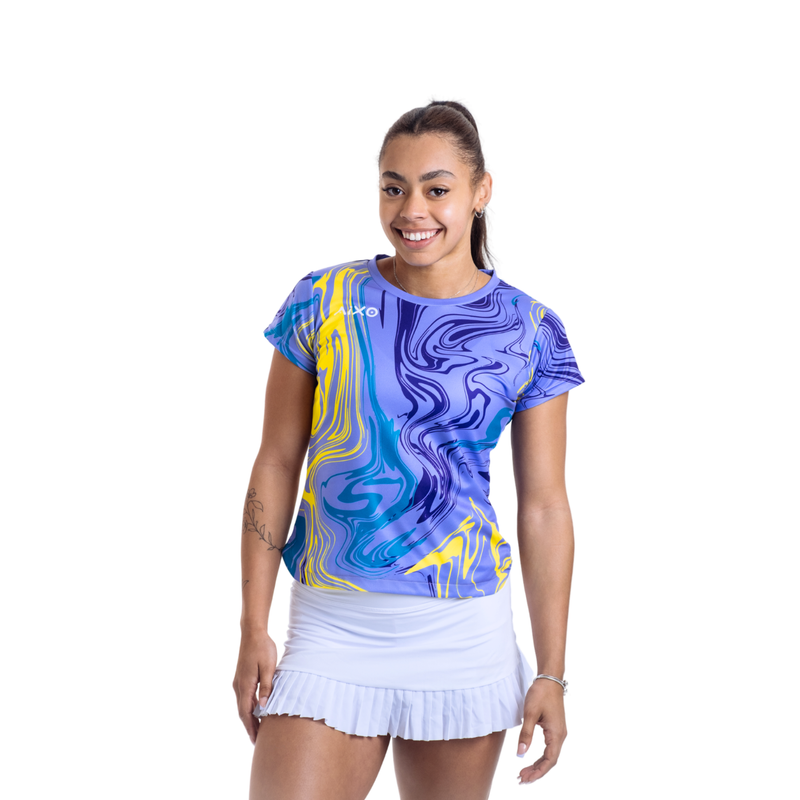 Aixo Chrome Womens T Shirt Lilac