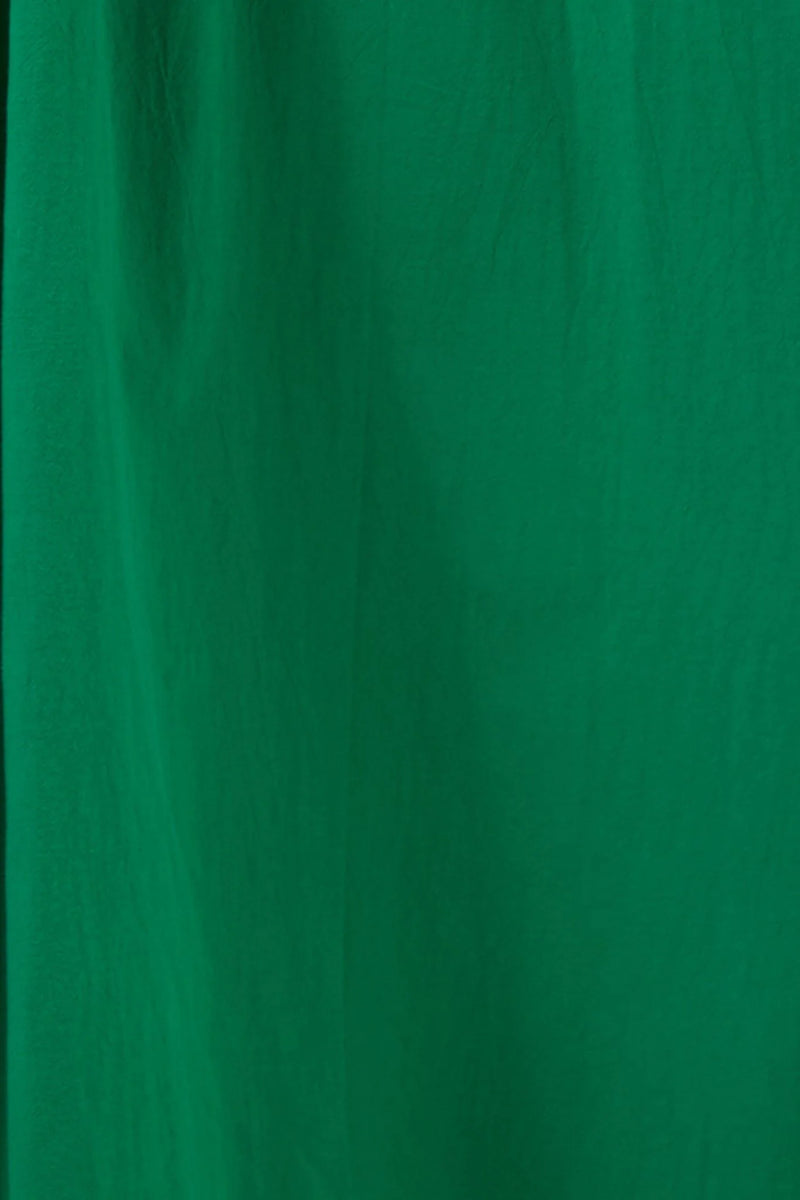 Zoeline Recycled Cotton Midaxi Skirt - Green