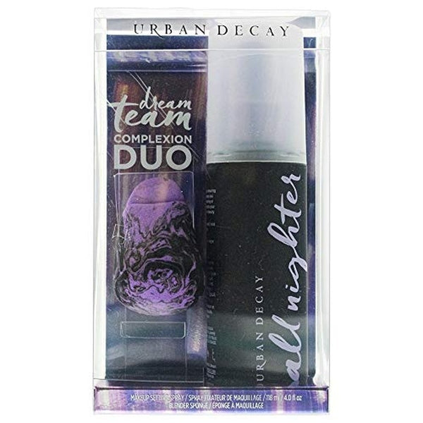 Urban Decay Dream Team Complexion Duo Gift Set 118ml All Nighter Makeup Setting Spray + Bounce + Blend Makeup Sponge