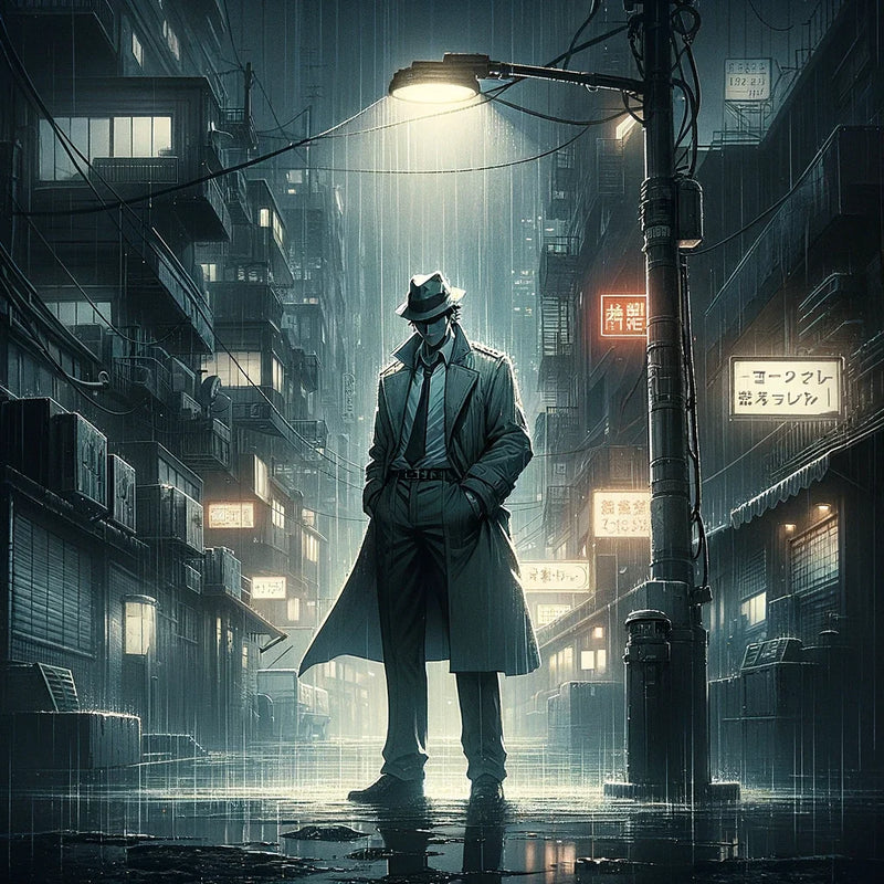 Urban Noir Mystery Canvas