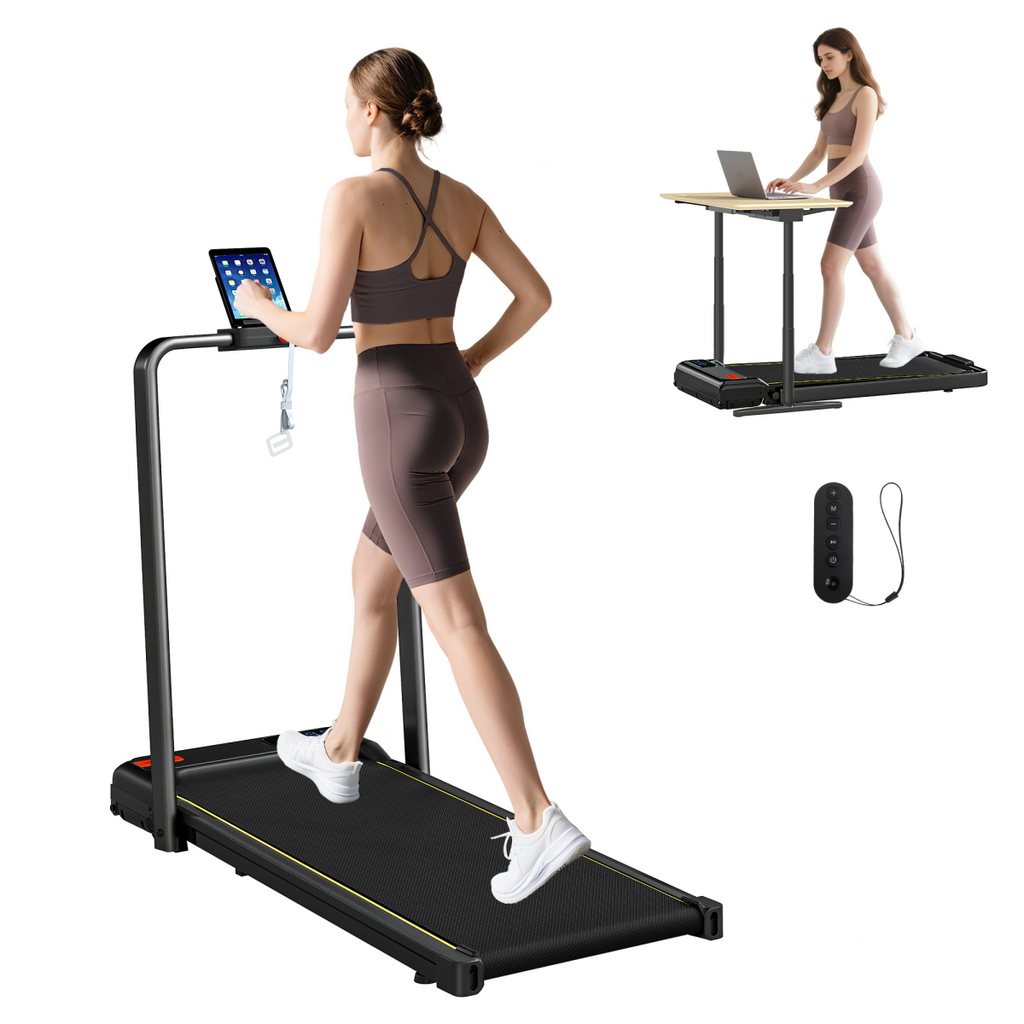 SPORTNOW Folding Treadmill Under Desk Walking Pad with Incline 110.94