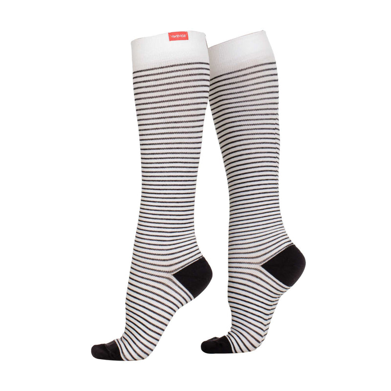 1 Pack Wide Calf Cotton Graduated Compression Socks | 15-20 mmHg